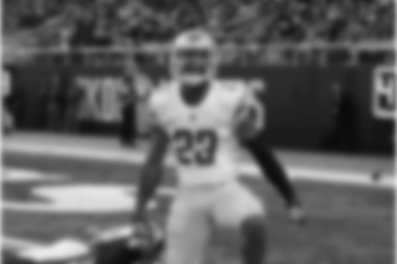 Detroit Lions cornerback Darius Slay (23) during a NFL football game against the Minnesota Vikings on Sunday, Nov. 4, 2018 in Minneapolis. (Detroit Lions via AP).