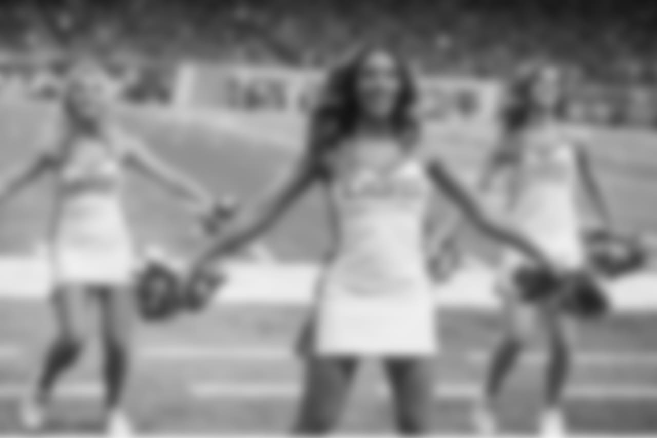 Detroit Lions cheerleaders during a NFL football game against the Carolina Panthers on Sunday, Nov. 18, 2018 in Detroit. (Detroit Lions via AP).