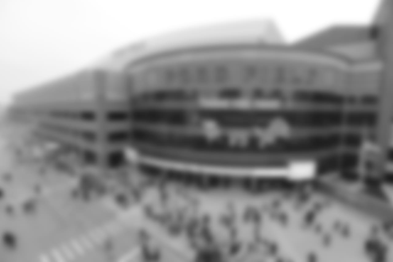 Exterior view of Ford Field's Gate A before a NFL football game against the Minnesota Vikings on Sunday, Dec. 23, 2018 in Detroit. (Detroit Lions via AP).