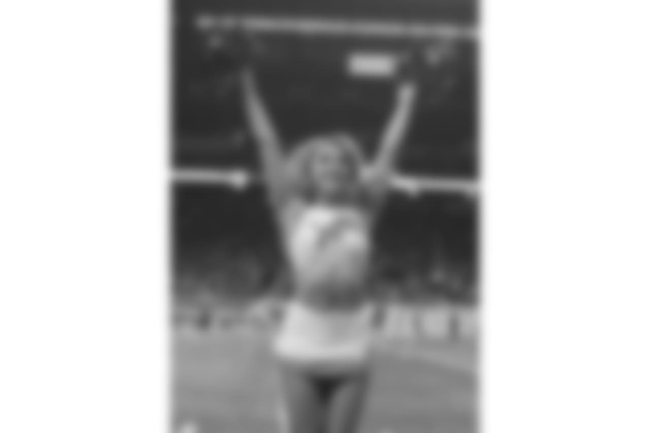 Detroit Lions Cheerleaders during a NFL football game between the Detroit Lions and the Los Angeles Rams on Sunday, Dec. 2, 2018 in Detroit. (Detroit Lions via AP).