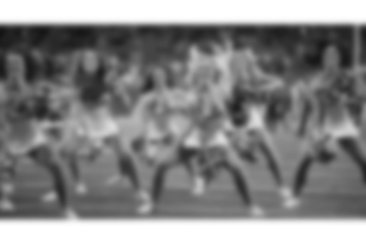 Detroit Lions cheerleaders during a NFL football game against the Carolina Panthers on Sunday, Nov. 18, 2018 in Detroit. (Detroit Lions via AP).