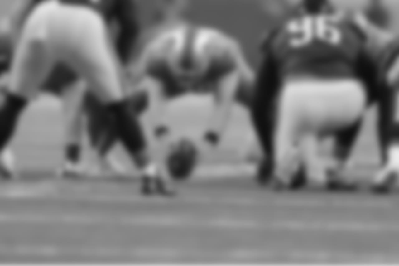 Detroit Lions long snapper Don Muhlbach (48) during a NFL football game against the Chicago Bears on Saturday Dec. 16, 2017 in Detroit. (Detroit Lions via AP).
