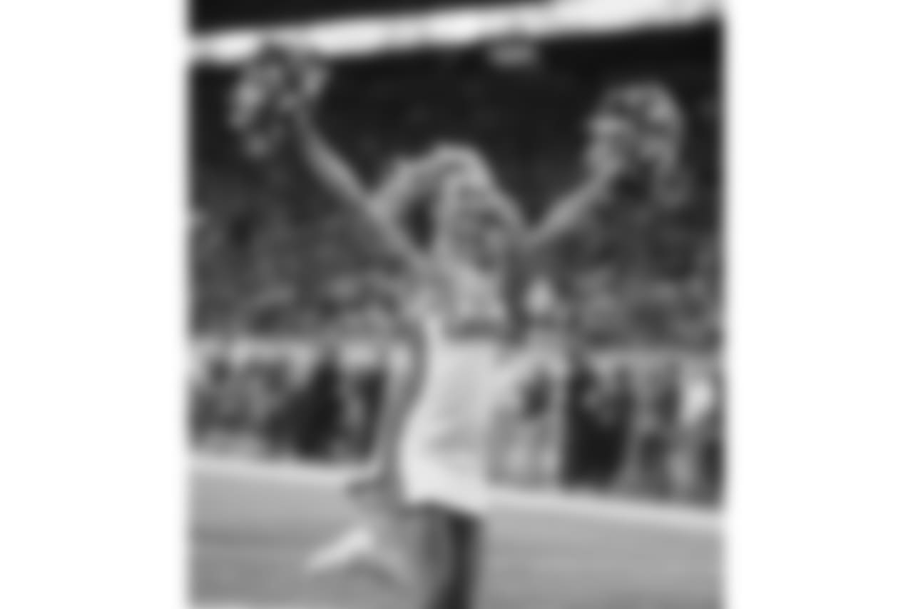 Detroit Lions cheerleaders during a NFL football game against the Carolina Panthers on Sunday, Nov. 18, 2018 in Detroit. (Detroit Lions via AP).