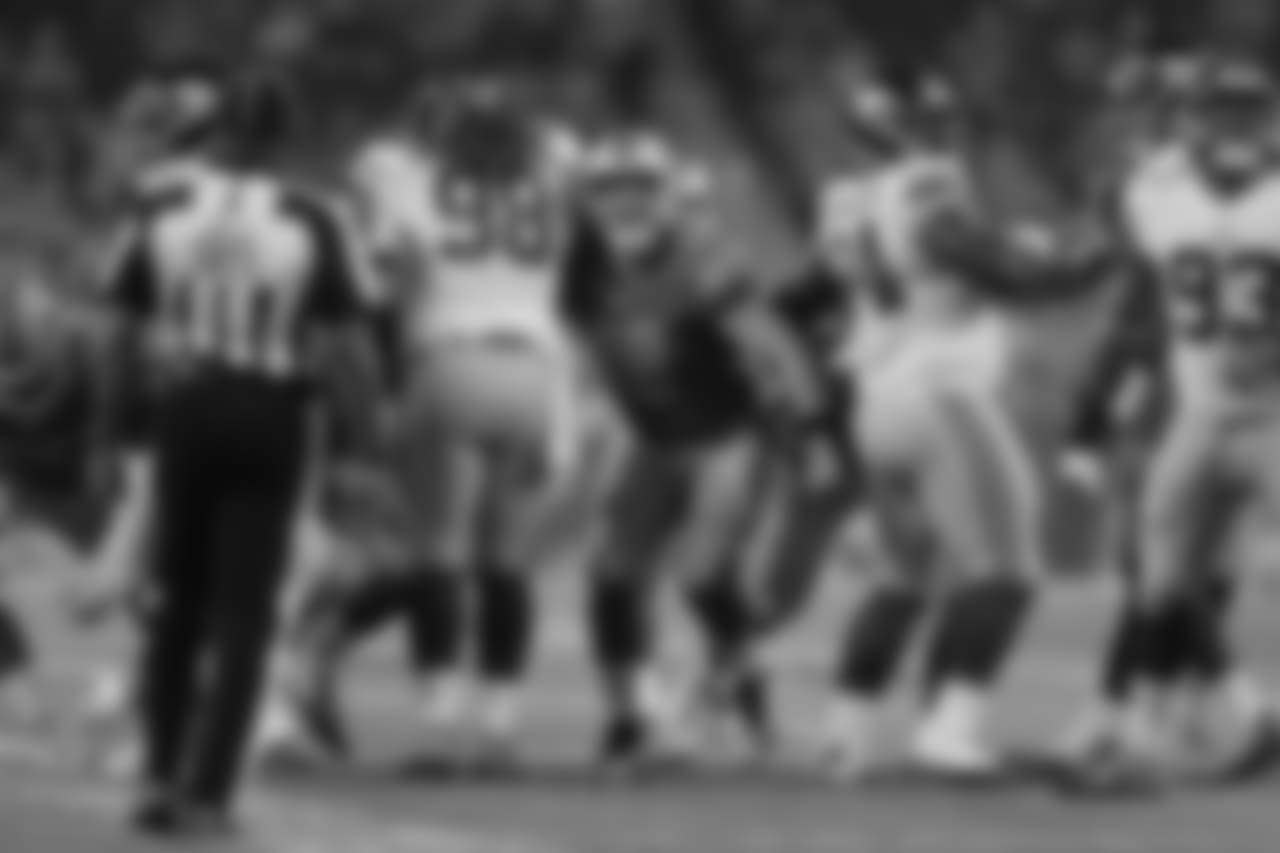 Detroit Lions long snapper Don Muhlbach (48) during a NFL football game against the New York Giants on Friday, Aug. 17, 2018 in Detroit. (Detroit Lions via AP).