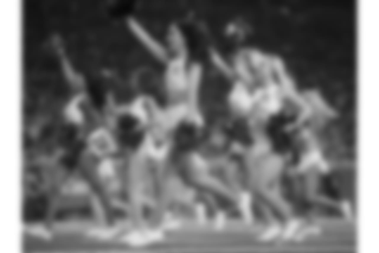 Detroit Lions Cheerleaders during a NFL football game between the Detroit Lions and the Los Angeles Rams on Sunday, Dec. 2, 2018 in Detroit. (Detroit Lions via AP).