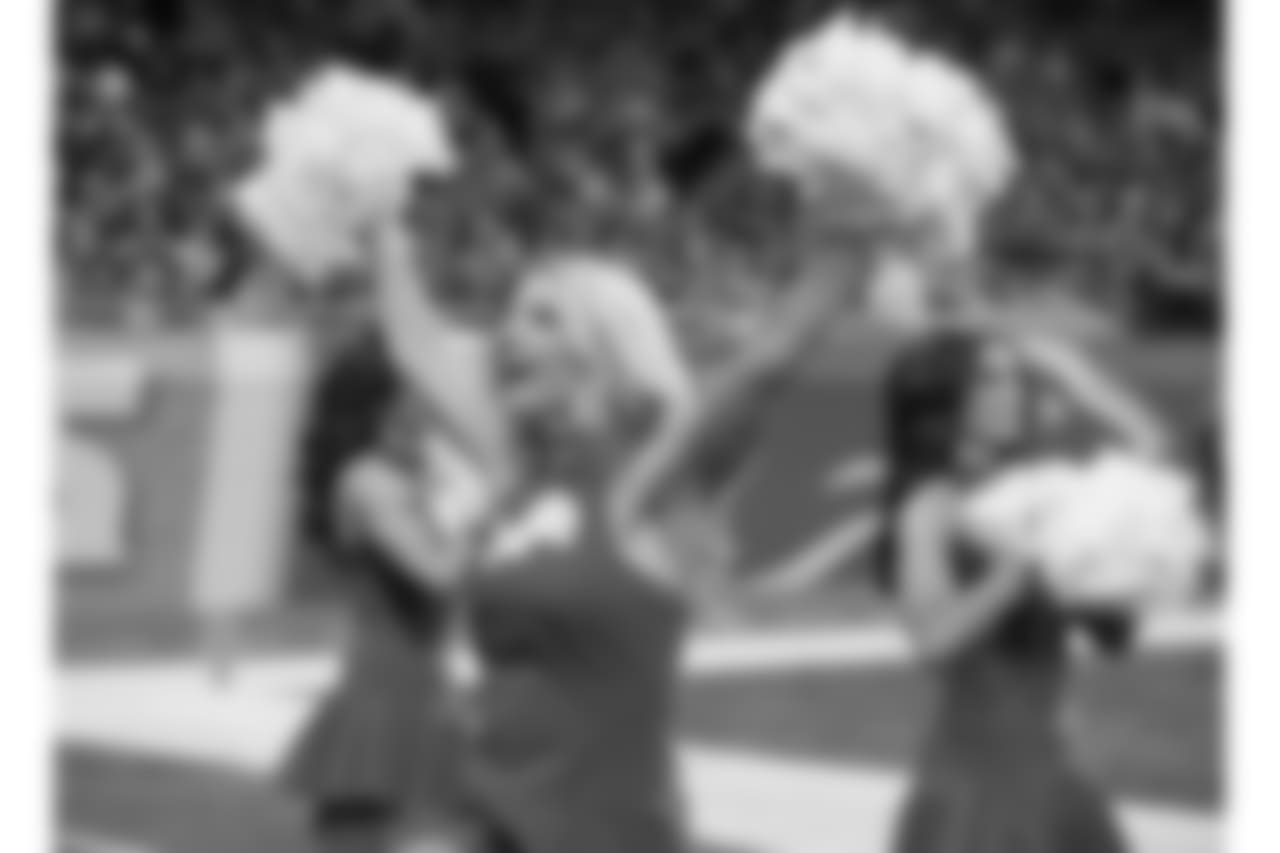 Detroit Lions Cheerleaders during a NFL football game between the Detroit Lions and the Chicago Bears on Thursday, Nov. 22, 2018 in Detroit. (Detroit Lions via AP).