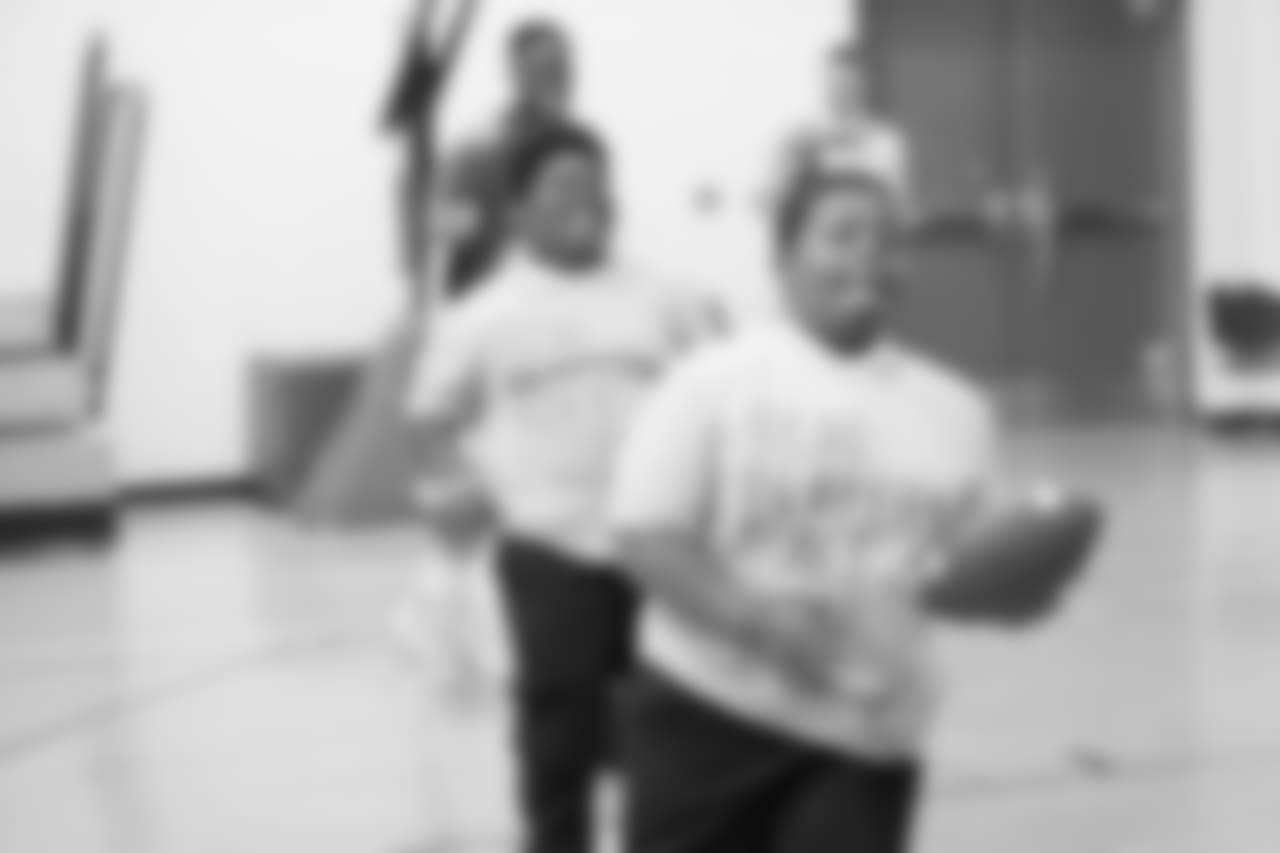 Students at a real players don't bully assembly with Playworks at Hutchinson Elementary School on Tuesday, Oct. 22, 2018 in Detroit.