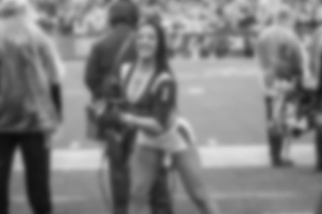 Detroit Lions cheerleader Mary during the Pro Bowl on Sunday, Jan. 27, 2019 in Orlando, Fla. (Detroit Lions via AP)