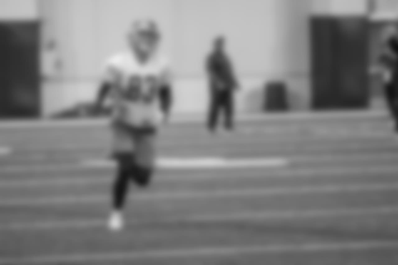 Detroit Lions wide receiver Brandon Reilly (83) during practice at the Detroit Lions training facility on Thursday, Dec. 20, 2018 in Allen Park, Mich. (Detroit Lions via AP)