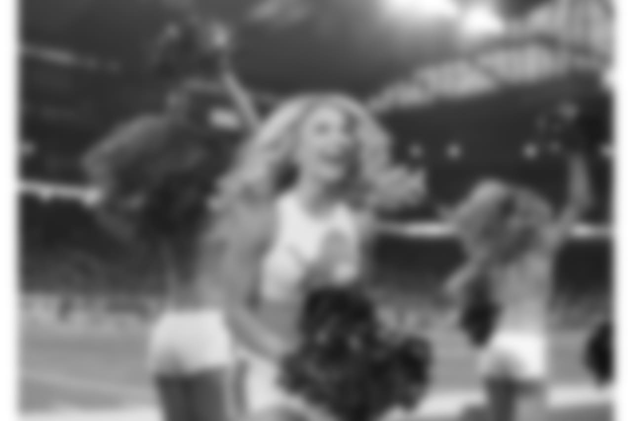 Detroit Lions Cheerleaders during a NFL football game between the Detroit Lions and the Los Angeles Rams on Sunday, Dec. 2, 2018 in Detroit. (Detroit Lions via AP).
