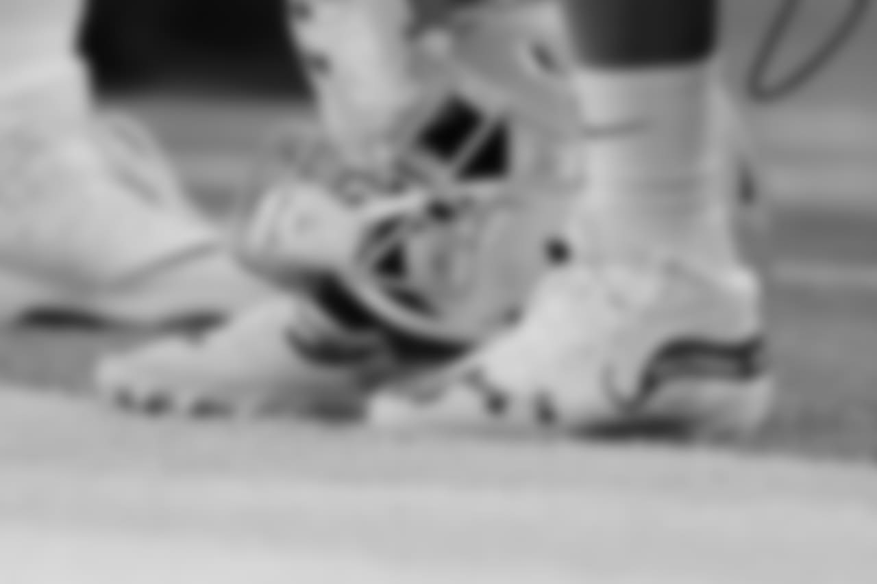 Detroit Lions running back Zach Zenner (34) wears his My Cause My Cleats during a NFL football game against the Los Angeles Rams on Sunday, Dec. 2, 2018 in Detroit. (Detroit Lions via AP).