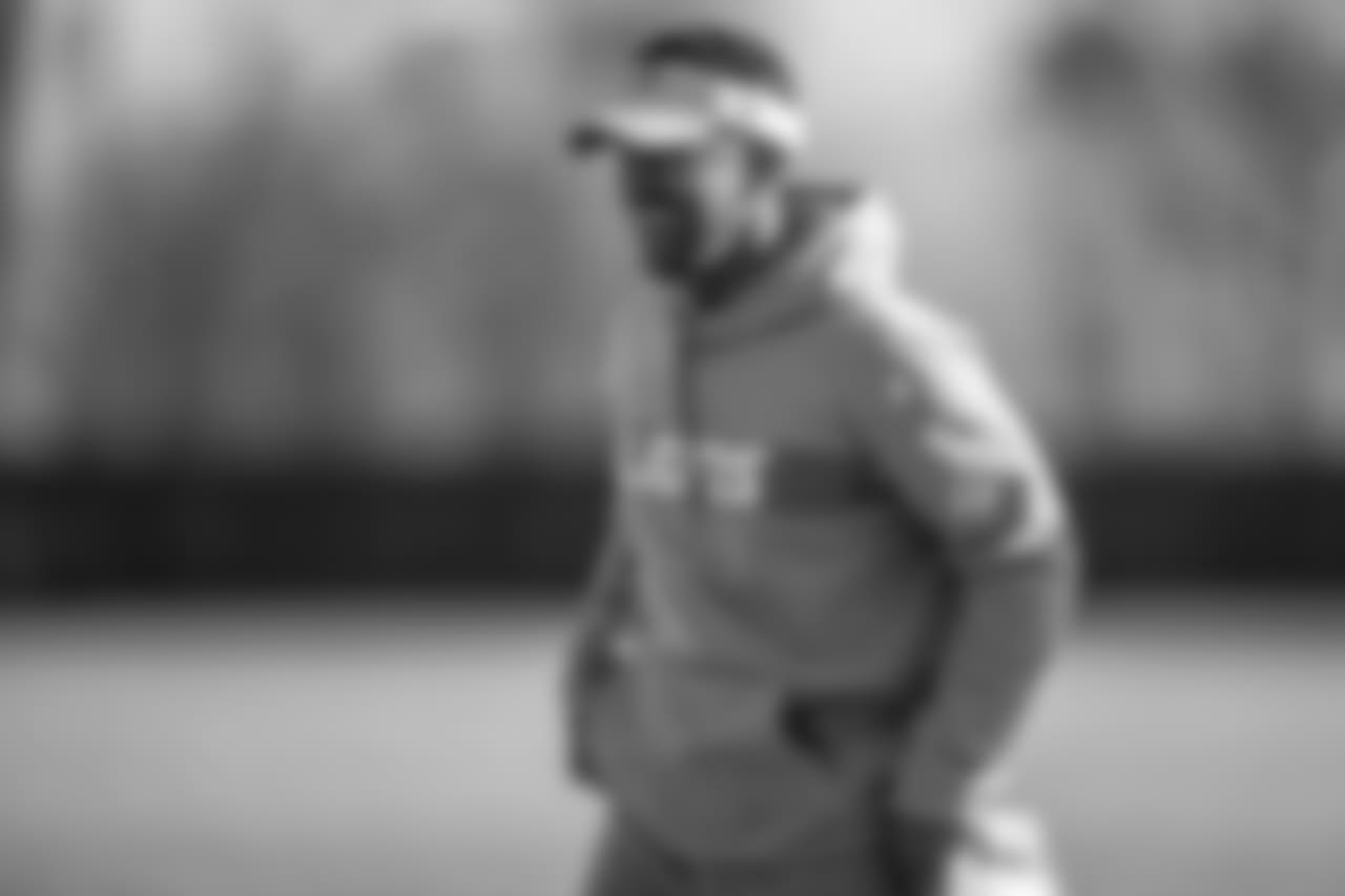 Detroit Lions wide receiver coach Robert Prince during practice at the Detroit Lions training facility on Wednesday, Dec. 26, 2018 in Allen Park, Mich. (Detroit Lions via AP)