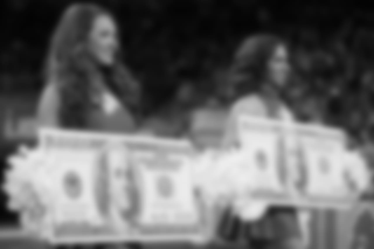 Detroit Lions Cheerleaders during a NFL football game between the Detroit Lions and the Chicago Bears on Thursday, Nov. 22, 2018 in Detroit. (Detroit Lions via AP).
