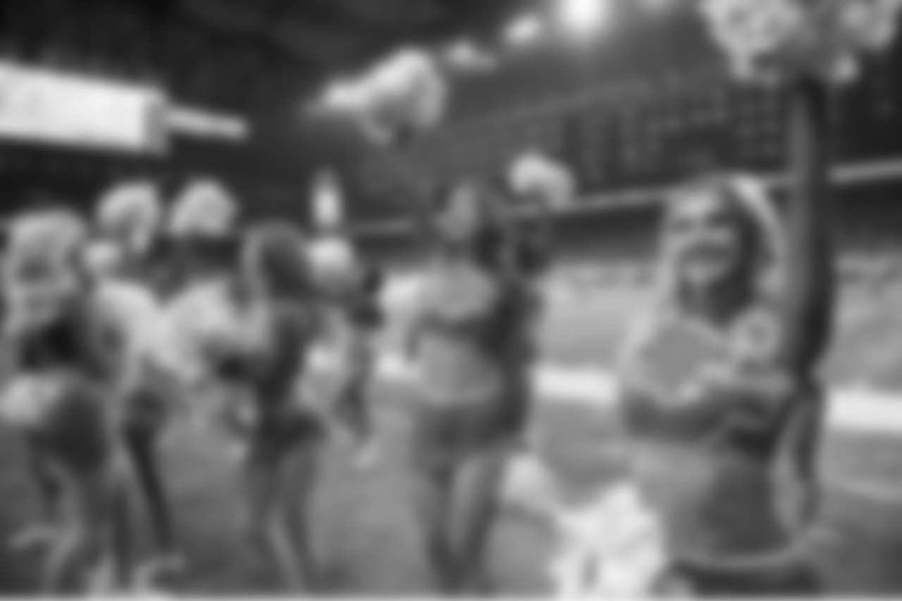 Detroit Lions Cheerleaders during a NFL football game against the New York Jets on Monday, Sept. 10, 2018 in Detroit. (Detroit Lions via AP).