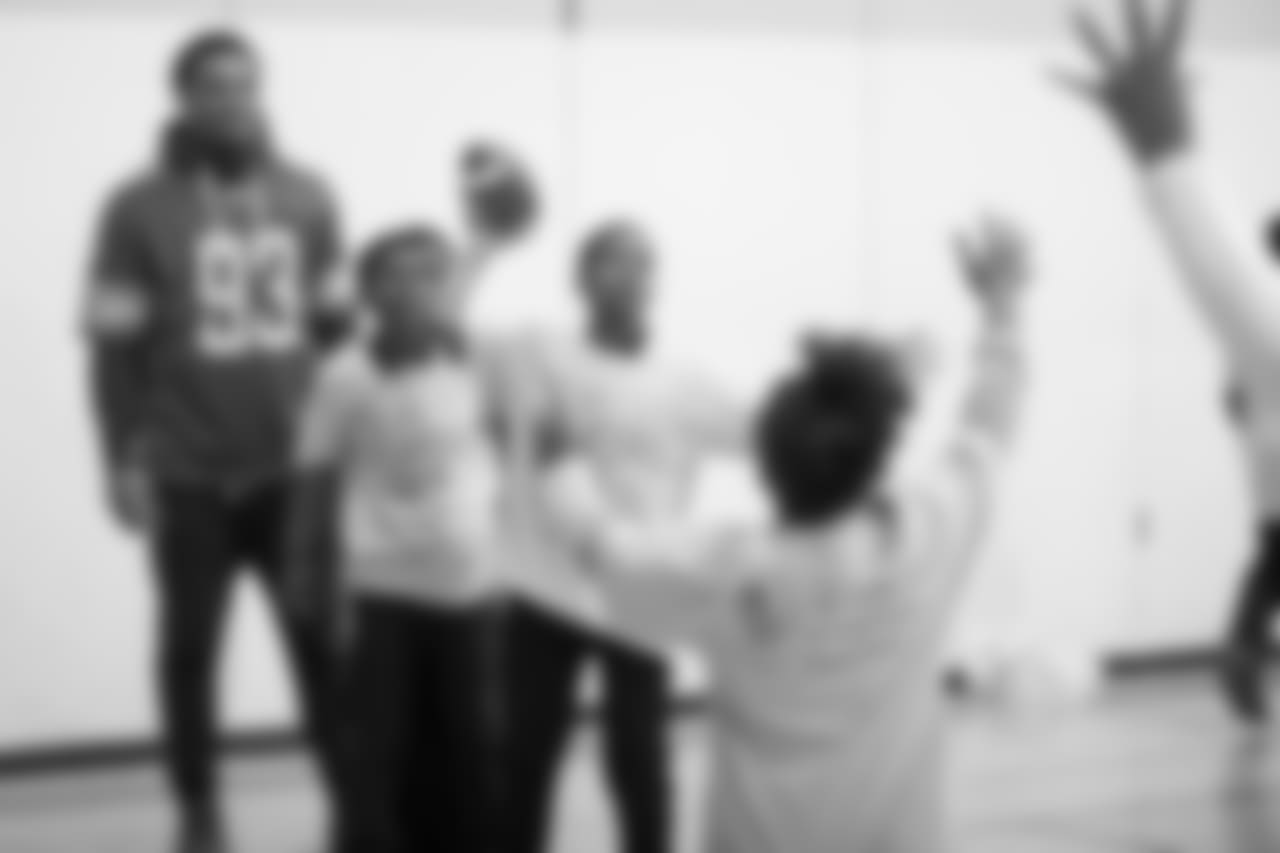 Students at a real players don't bully assembly with Playworks at Hutchinson Elementary School on Tuesday, Oct. 22, 2018 in Detroit.
