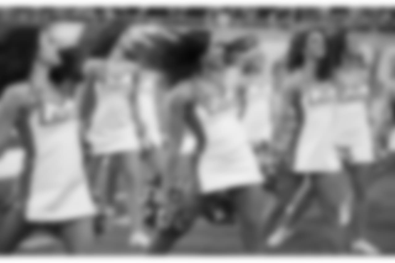 Detroit Lions cheerleaders during a NFL football game against the Carolina Panthers on Sunday, Nov. 18, 2018 in Detroit. (Detroit Lions via AP).