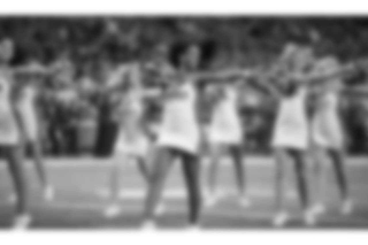 Detroit Lions cheerleaders during a NFL football game against the Carolina Panthers on Sunday, Nov. 18, 2018 in Detroit. (Detroit Lions via AP).