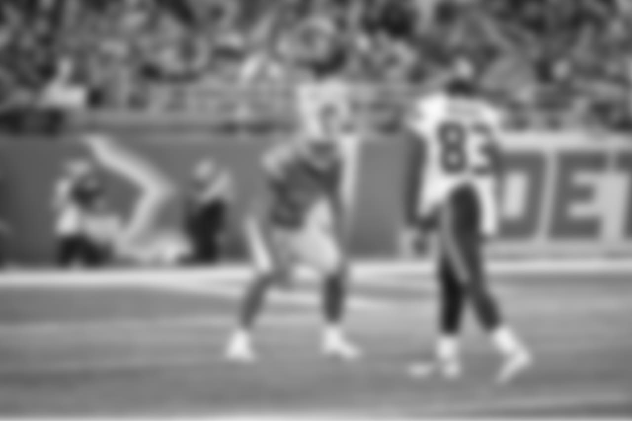 Detroit Lions cornerback DeShawn Shead (26) during a NFL football game against the Seattle Seahawks on Sunday, Oct. 28, 2018 in Detroit. (Detroit Lions via AP).