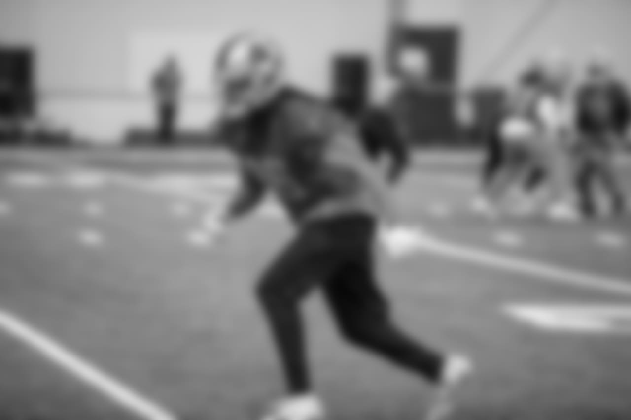 Detroit Lions cornerback Andre Chachere (36) during practice at the Detroit Lions training facility on Thursday, Dec. 20, 2018 in Allen Park, Mich. (Detroit Lions via AP)