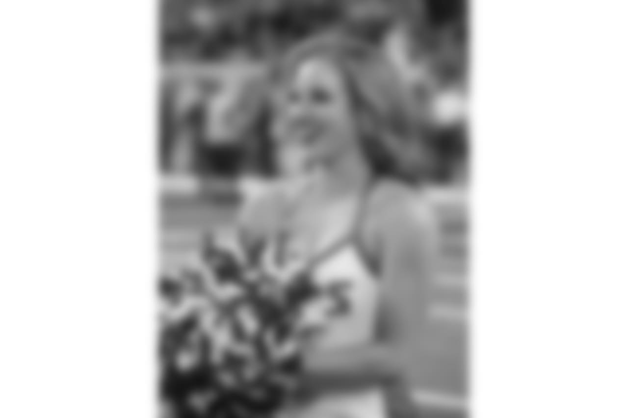 Detroit Lions cheerleaders during a NFL football game against the Carolina Panthers on Sunday, Nov. 18, 2018 in Detroit. (Detroit Lions via AP).