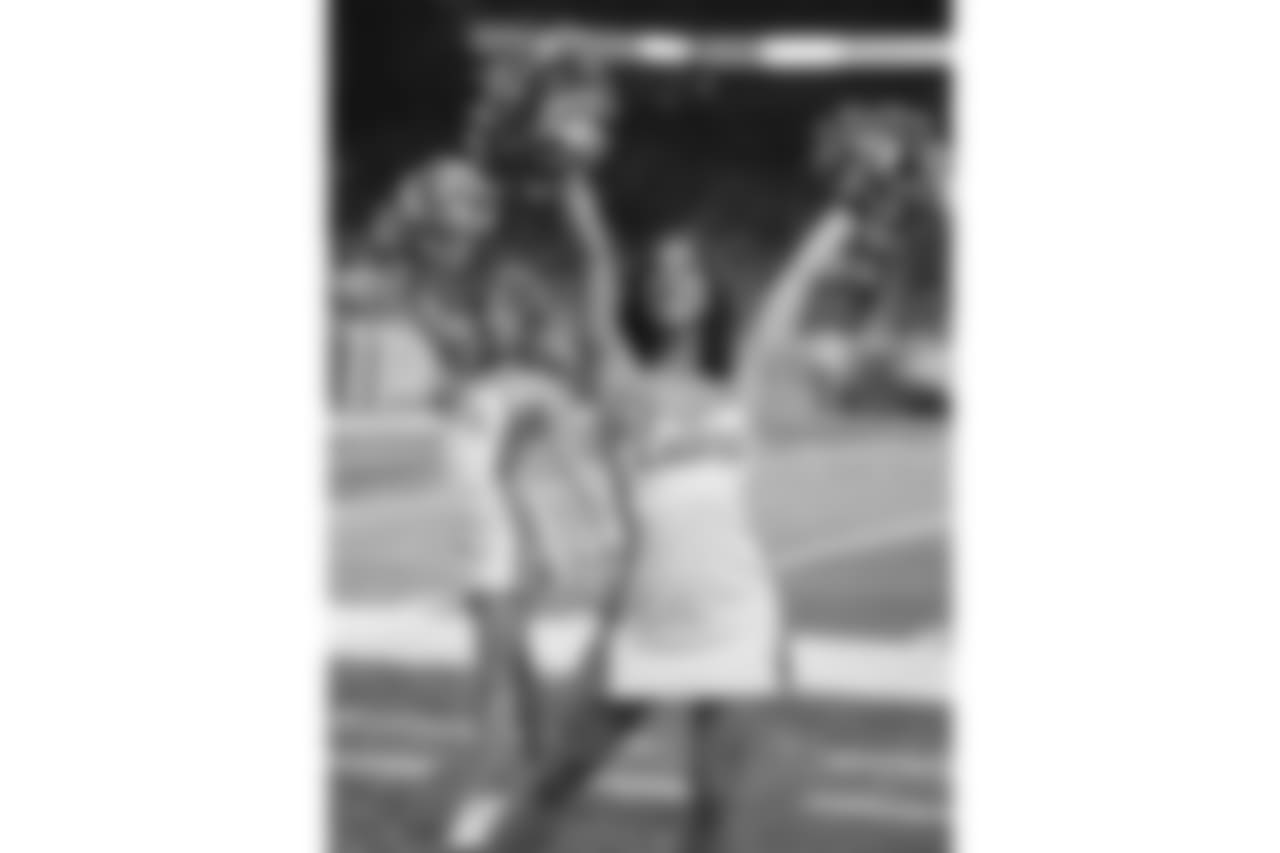 Detroit Lions cheerleaders during a NFL football game against the Carolina Panthers on Sunday, Nov. 18, 2018 in Detroit. (Detroit Lions via AP).