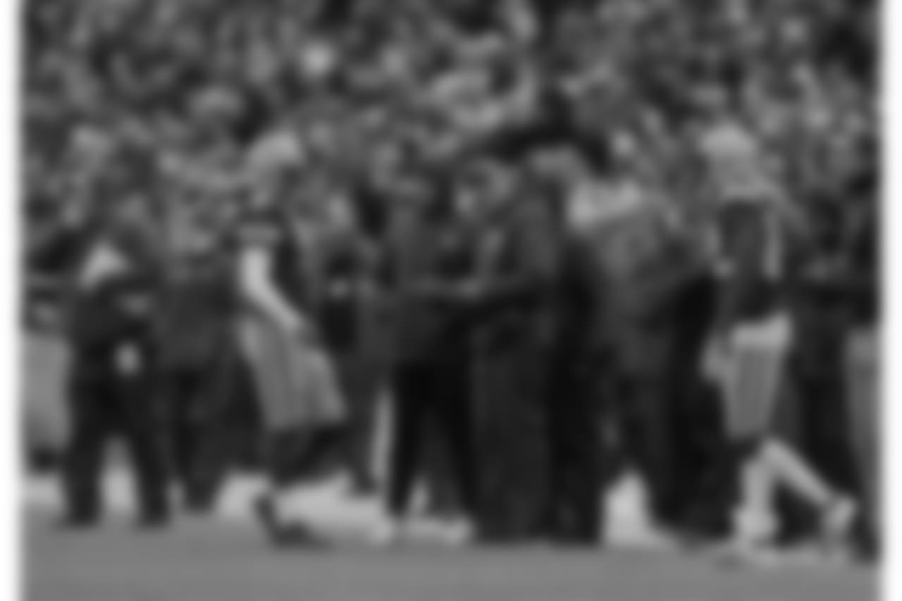 Green Bay Packers against the Detroit Lions during Sunday's game at Lambeau Field.