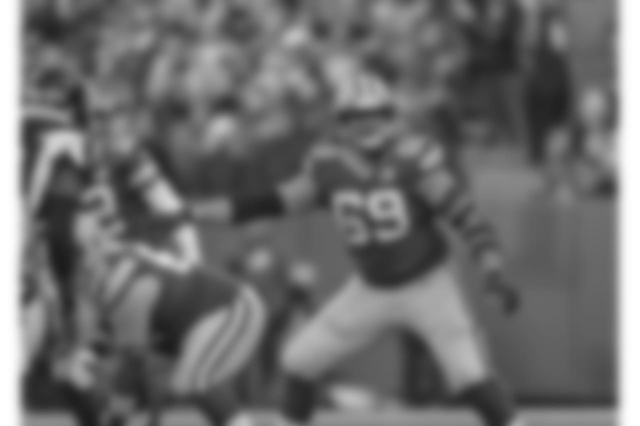 Green Bay Packers against the Atlanta Falcons during Sunday's game at Lambeau Field.