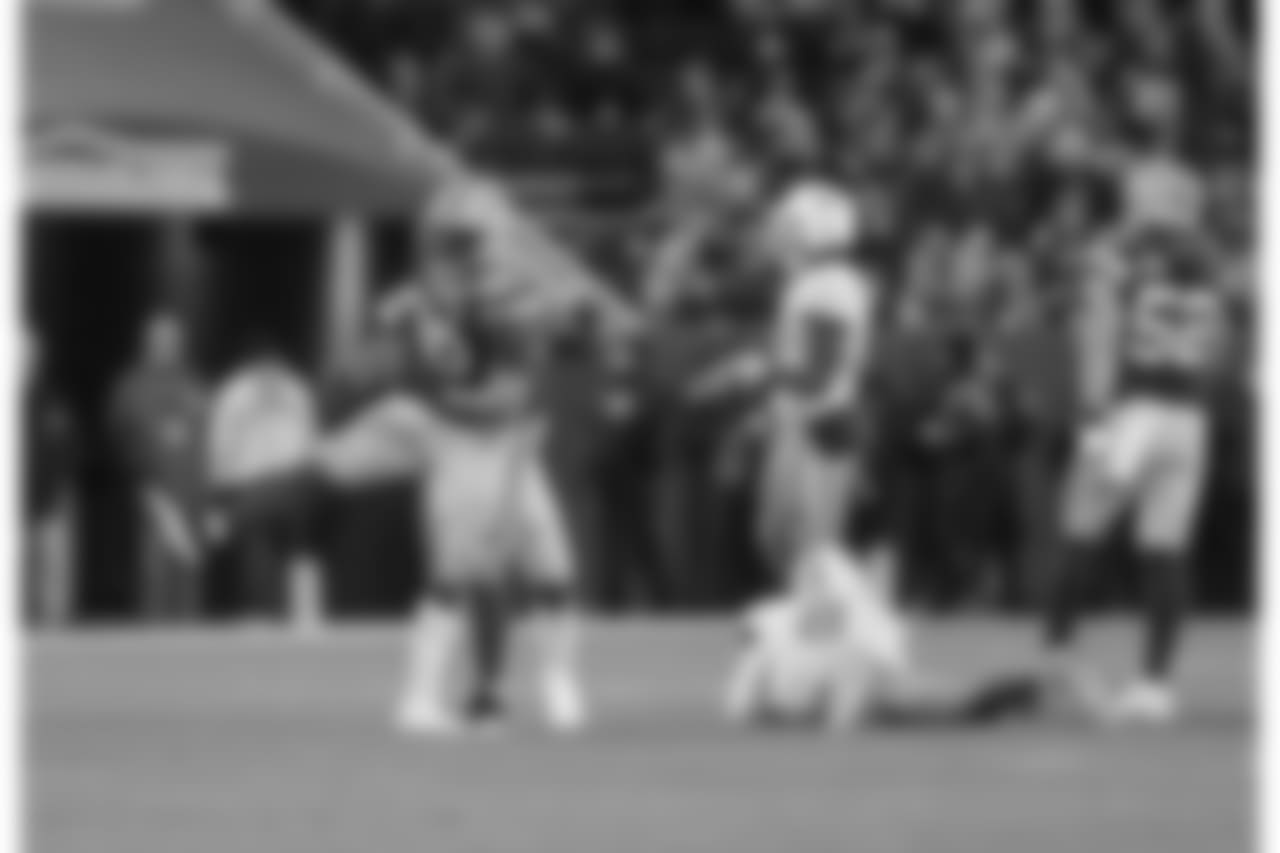 Green Bay Packers against the Miami Dolphins during Sunday's game at Lambeau Field.