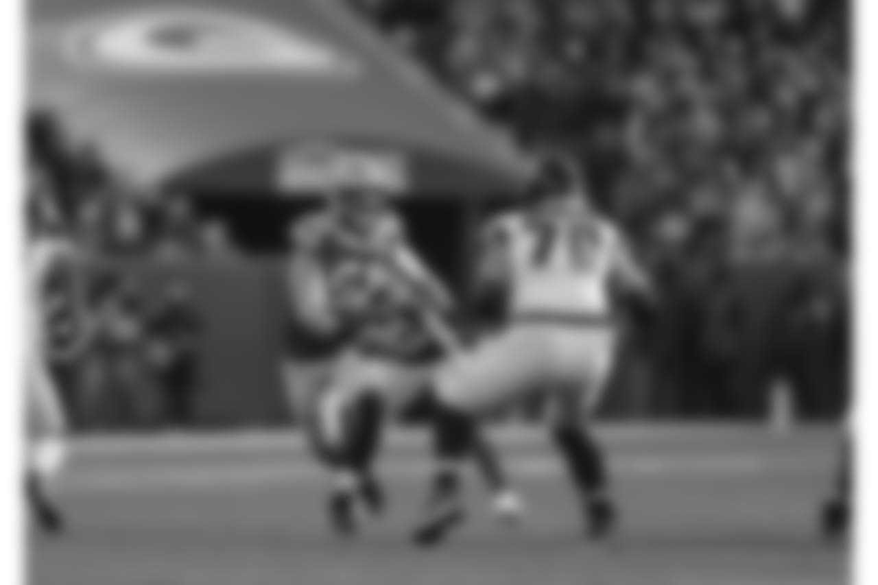 Green Bay Packers against the Atlanta Falcons during Sunday's game at Lambeau Field.