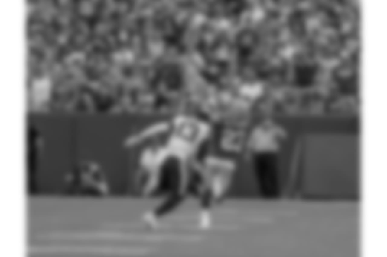 Green Bay Packers against the Minnesota Vikings during Sunday's game at Lambeau Field.