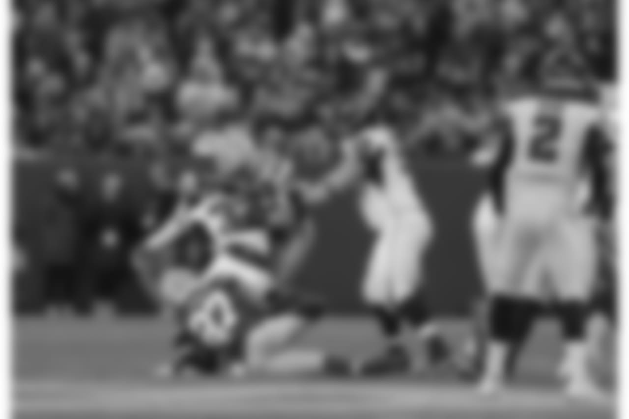 Green Bay Packers against the Atlanta Falcons during Sunday's game at Lambeau Field.