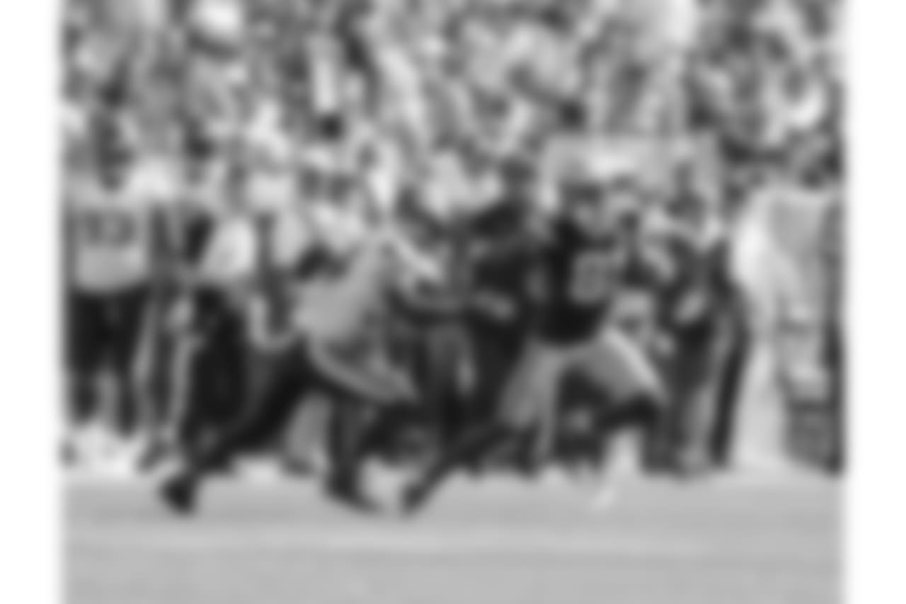 Green Bay Packers against the Minnesota Vikings during Sunday's game at Lambeau Field.