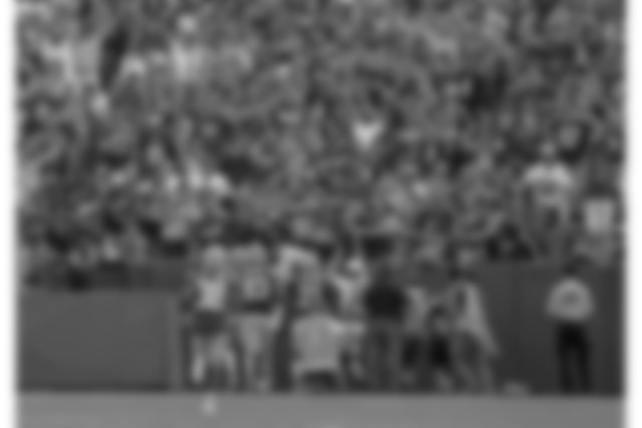 Green Bay Packers against the Minnesota Vikings during Sunday's game at Lambeau Field.