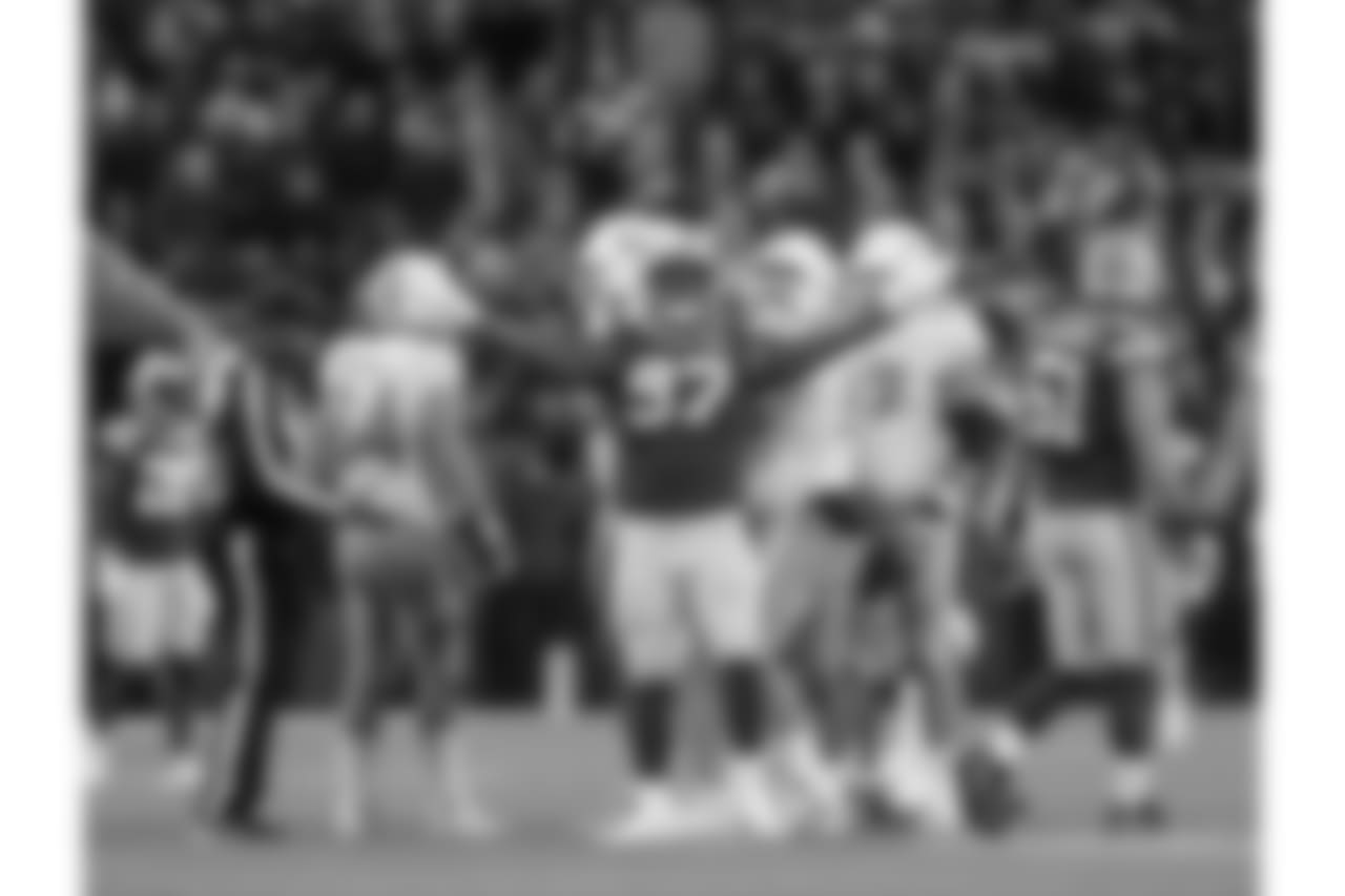 Green Bay Packers against the Miami Dolphins during Sunday's game at Lambeau Field.