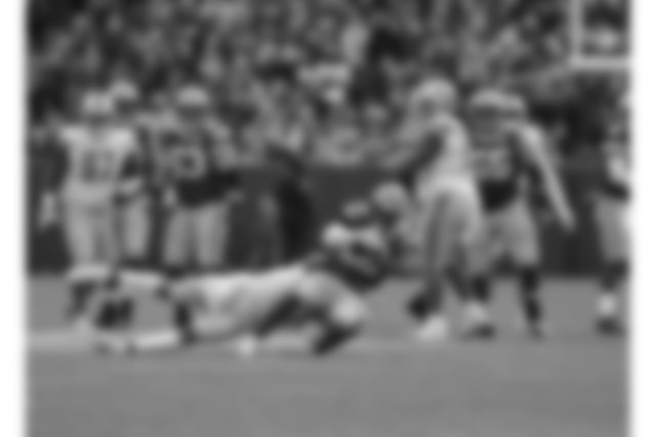 Green Bay Packers against the Detroit Lions during Sunday's game at Lambeau Field.