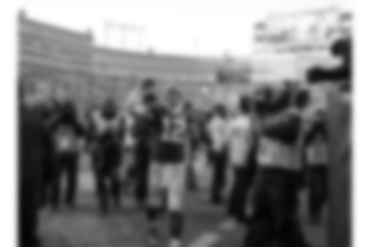 Green Bay Packers against the Atlanta Falcons during Sunday's game at Lambeau Field.