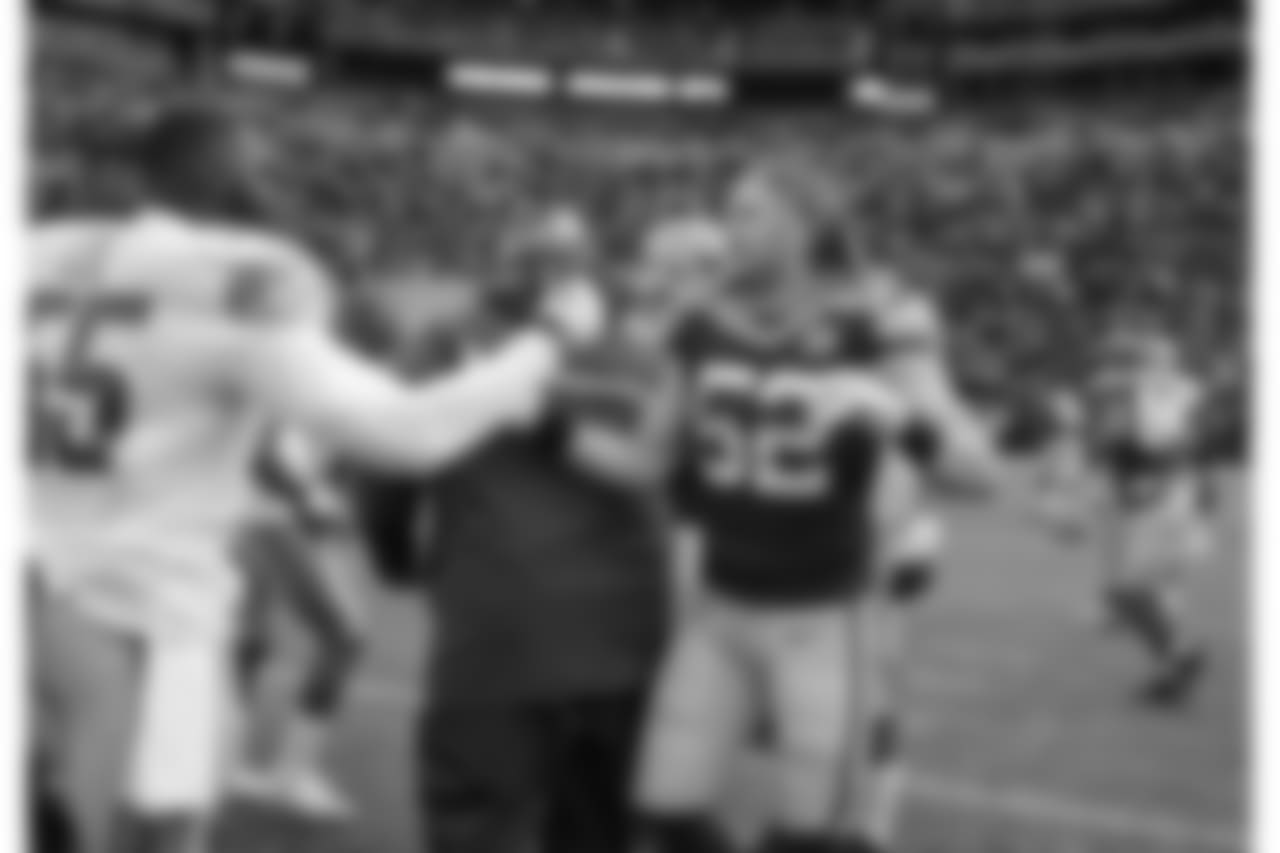 Green Bay Packers against the Detroit Lions during Sunday's game at Lambeau Field.