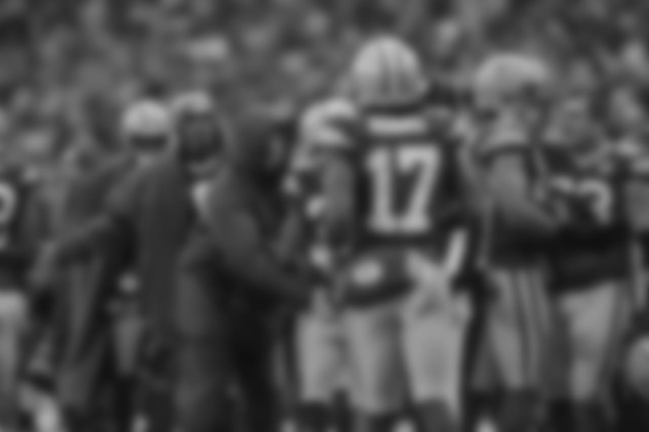 Green Bay Packers against the Arizona Cardinals during Sunday's game at Lambeau Field.