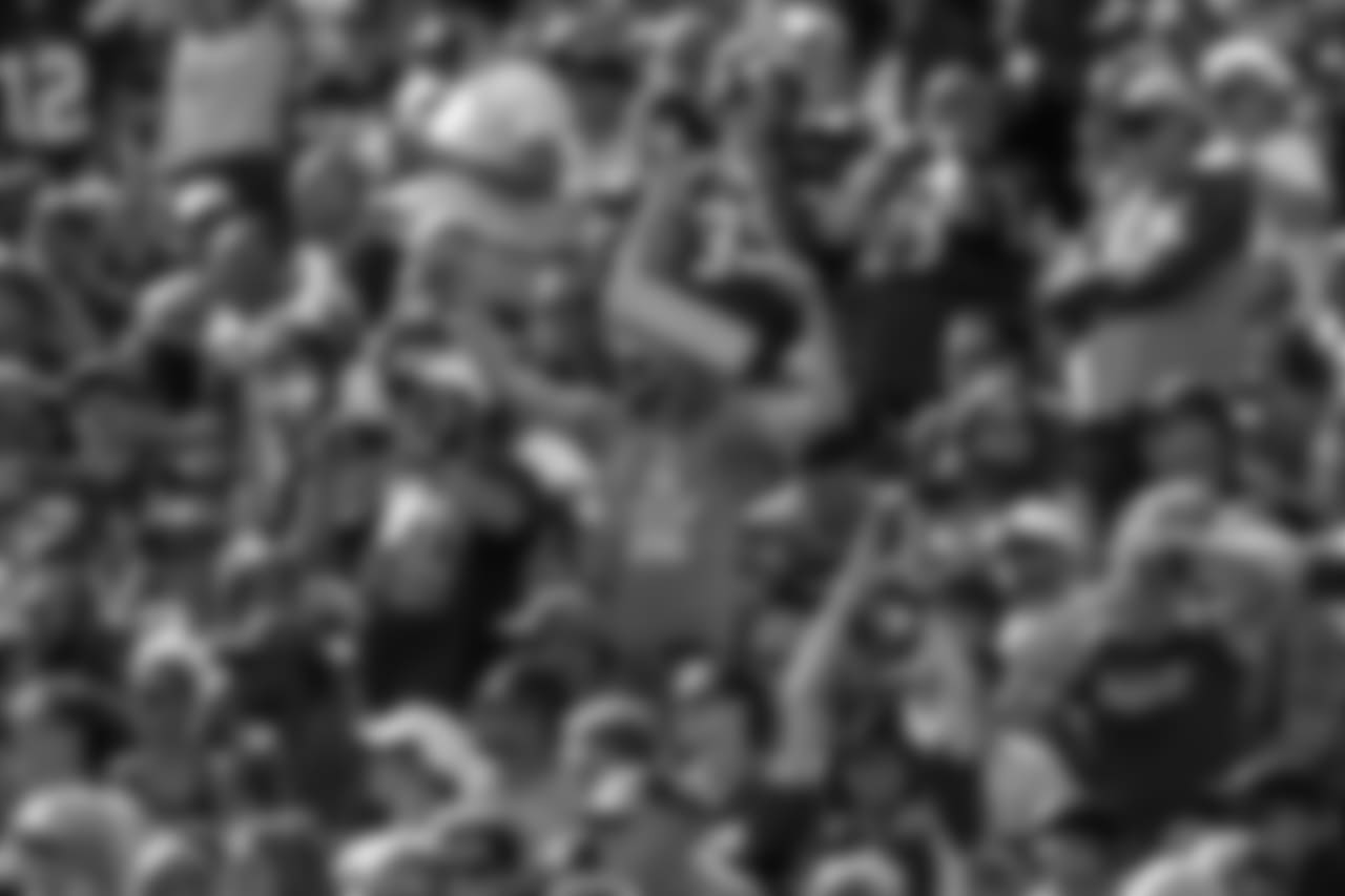 Green Bay Packers against the Minnesota Vikings during Sunday's game at Lambeau Field.