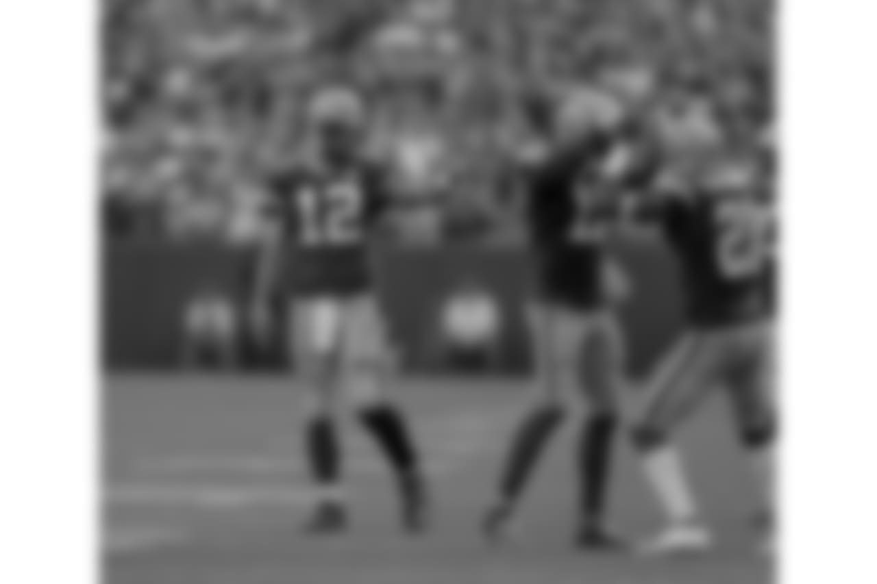 Green Bay Packers against the Minnesota Vikings during Sunday's game at Lambeau Field.