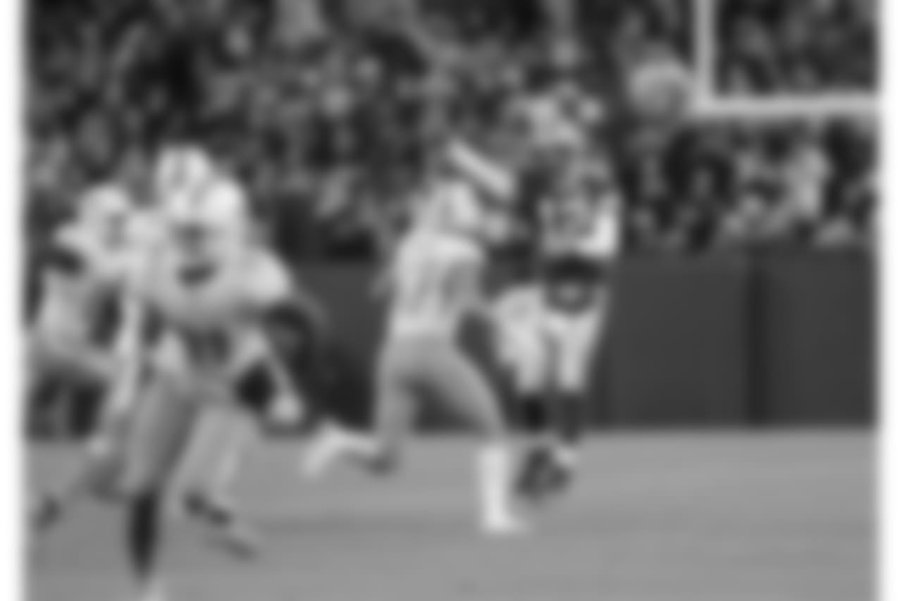 Green Bay Packers against the Miami Dolphins during Sunday's game at Lambeau Field.