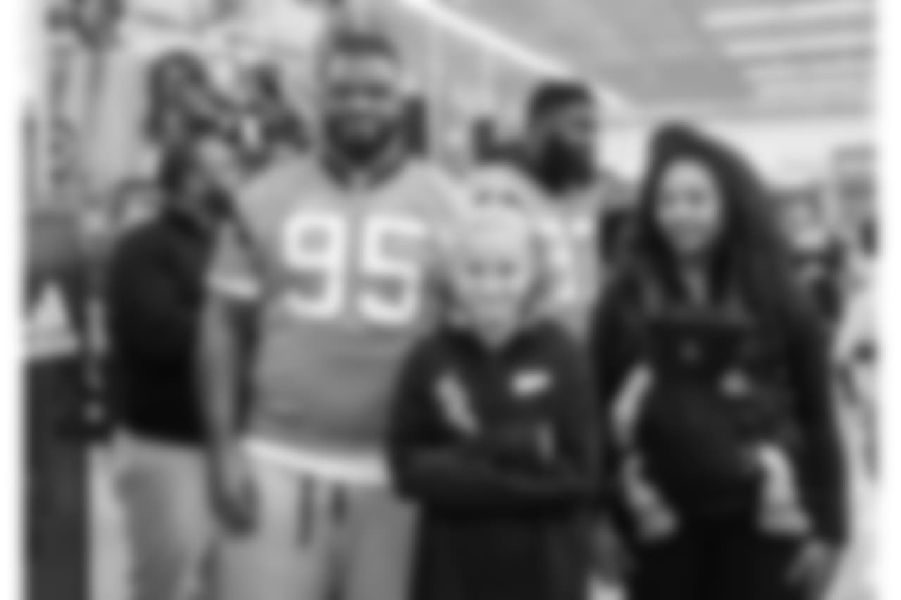 The Carolina Panthers and United Way partner with Academy Sports to give a $200 hoping spree to several area middle school children on Tuesday, Dec. 4, 2018 in Concord, NC.