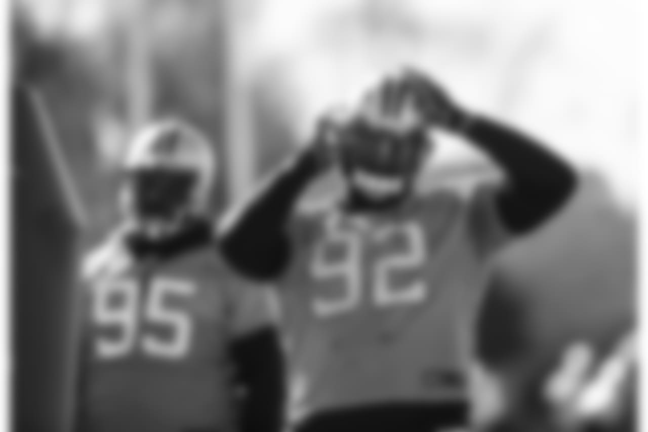 The Carolina Panthers practice during week twelve for their upcoming game against the Seattle Seahawks on Thursday, November, 22, 2018 in Charlotte, NC.