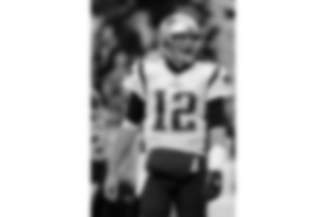 New England Patriots quarterback Tom Brady (12) warms up before an NFL football game against the Pittsburgh Steelers in Pittsburgh, Sunday, Dec. 16, 2018. (AP Photo/Don Wright)