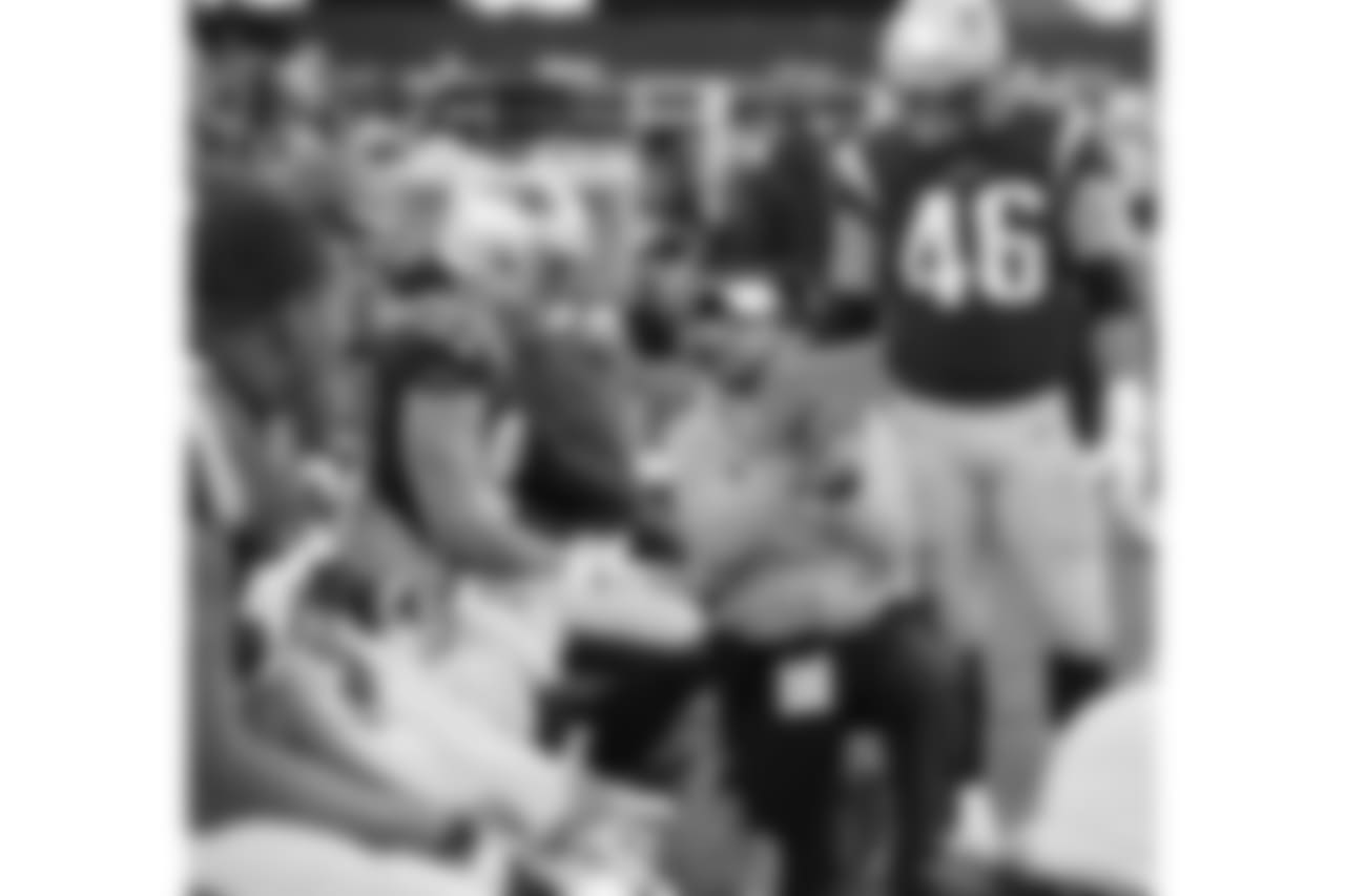 Rob Gronkowski, Nick Caley and James Develin