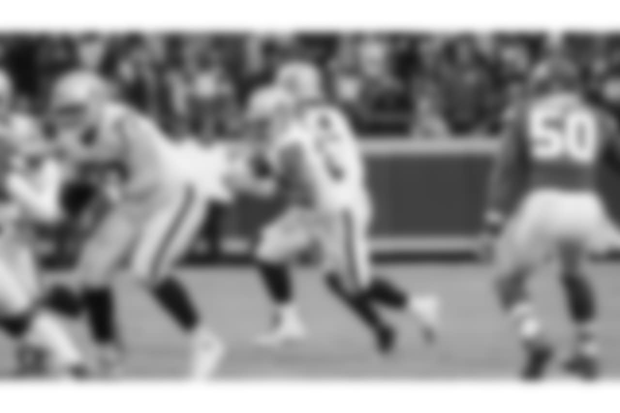 The Oakland Raiders regular season game against the Kansas City Chiefs at Arrowhead Stadium, Sunday, December 30, 2018, in Kansas City, Missouri.