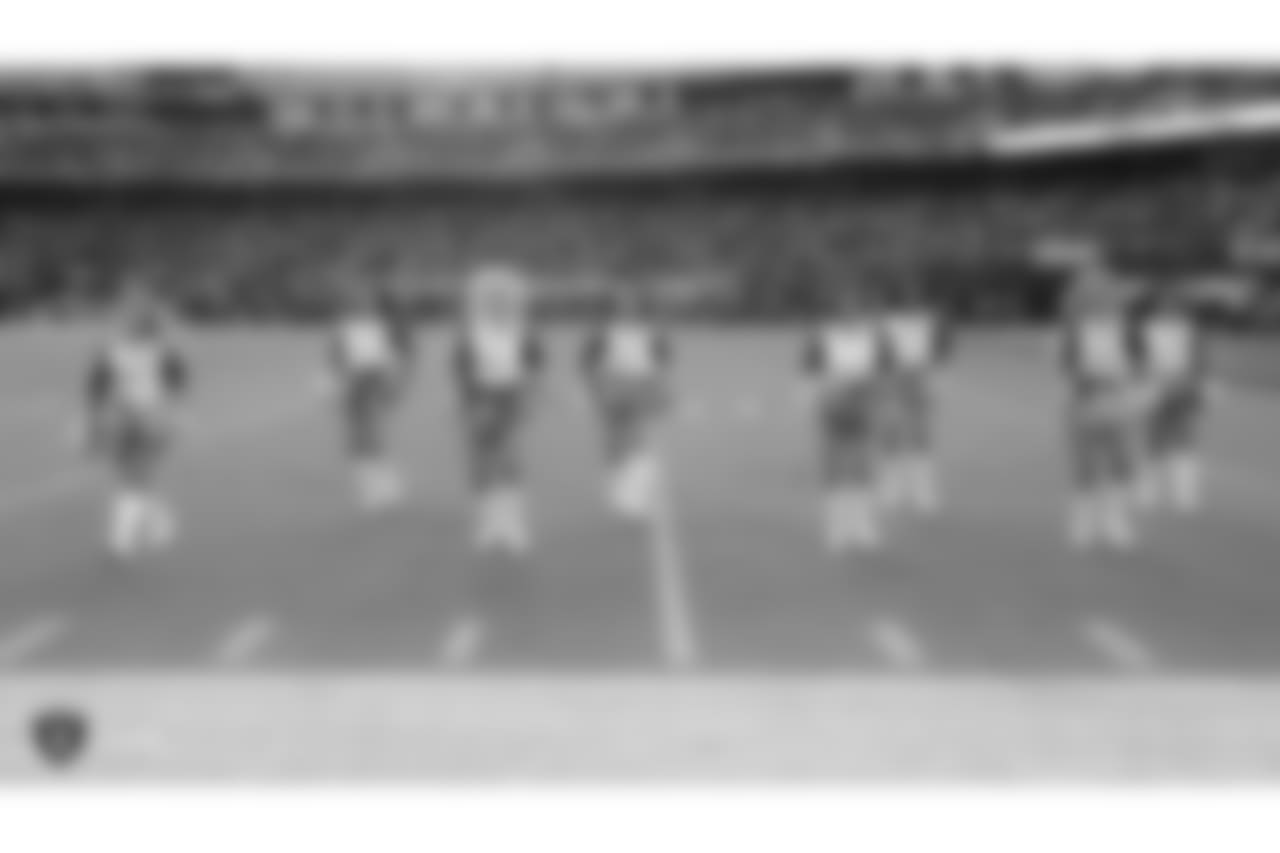 The Raiderettes perform at the Oakland Raiders game against the Kansas City Chiefs at Oakland-Alameda County Coliseum, Sunday, December 2, 2018, in Alameda, California. The Oakland Raiders lost 40-33.