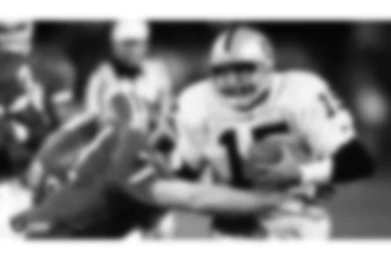 A series of photos from past contests between the Raiders and Broncos leading up to their last matchup in Week 2 of the 2018 season, which the Raiders lost 20-19.