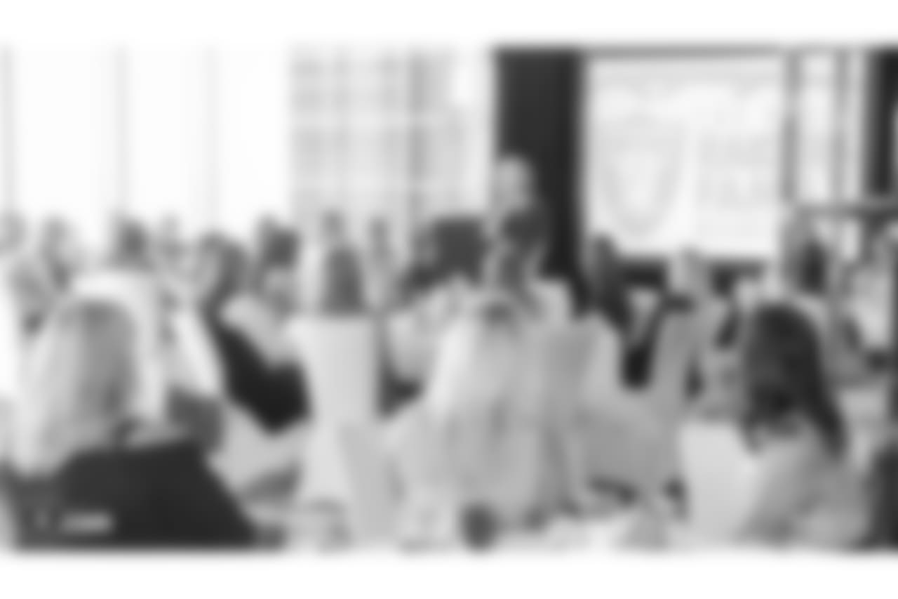 Members from the Raiders Women's Association kickoff the season with a welcome event at the M Resort, Friday, September 7, 2018, in Henderson, Nevada.