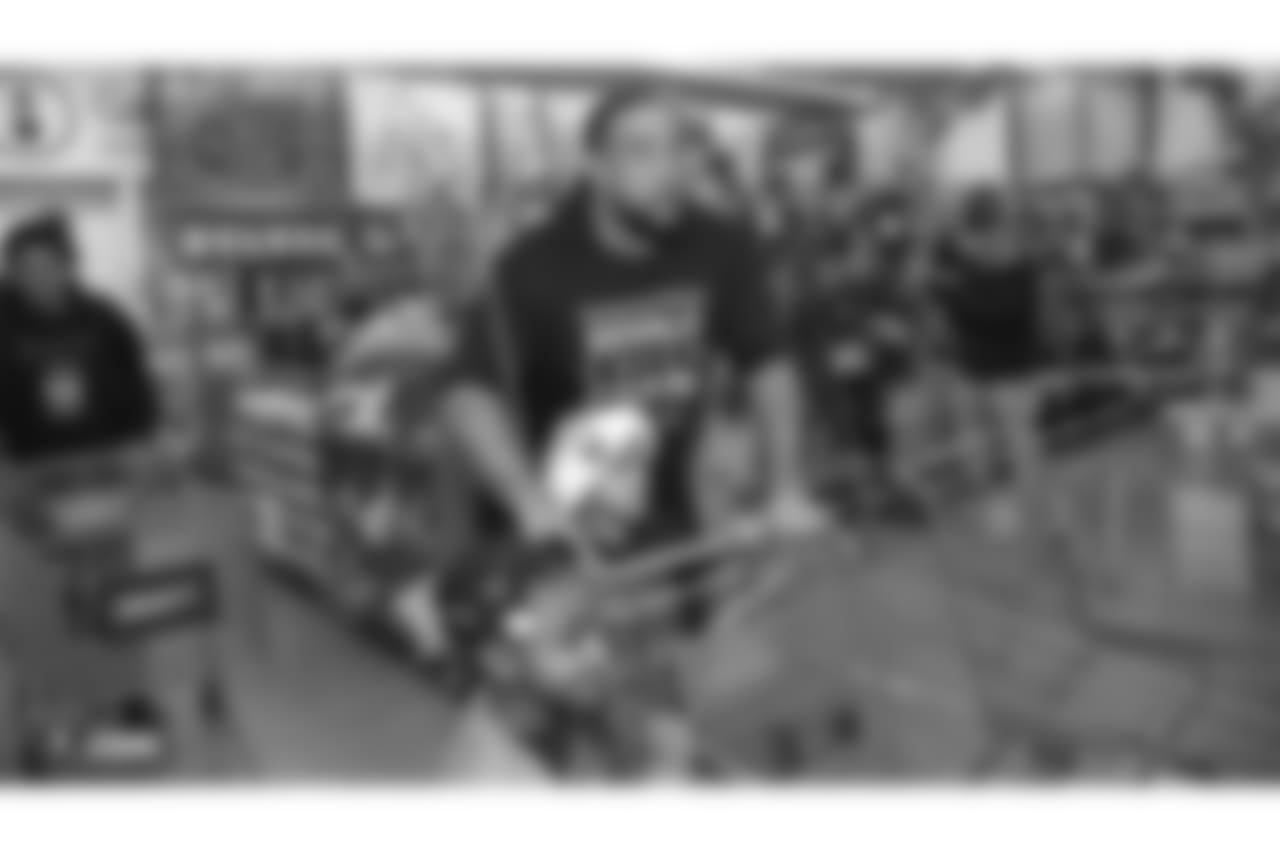 Donald Penn's Shop with a Jock gives 25 kids from the East Oakland Youth Development Center a chance to fulfill their holiday wish list by receiving a $300 Walmart gift card and a chance to go on an shopping spree with Donald Penn at Walmart. Joining Penn are Kelechi Osemele, Cameron Hunt, Brandon Parker, Jamar McGloster, Johnny Townsend, Ryan Yurachek, Darren Waller, Paul Butler and Clinton McDonald.